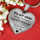 To My Mom Necklace Perfect Gift For Mom -Thanks For All That You Do, Mom I Love You 1028mo-wo
