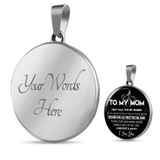 To My Mom Necklace Perfect Gift For Mom -Thanks For All That You Do, Mom I Love You  1058ms