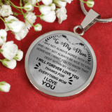 To My Mom Necklace Perfect Gift For Mom -Thanks For Everything, Mom I Love You  1059mo