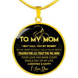 To My Mom Necklace Perfect Gift For Mom -Thanks For All That You Do, Mom I Love You  1058mg