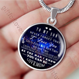 To my son: luxury necklace for son, best birthday gift for son, mother and son necklace - never forget that I love you . . . 687sms