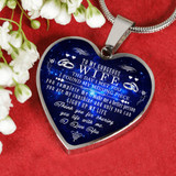 To my wife necklace, luxury necklace for wife from husband, amazing wife heart necklace, special necklace for wife - thank you for sharing your life with me - I love you 608whs To my wife necklace, luxury necklace for wife from husband, amazing wife heart necklace, special necklace for wife - thank you for sharing your life with me - I love you 608whs