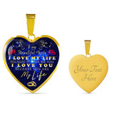 To my wife necklace, luxury necklace for wife from husband, best wife heart necklace, special birthday gift for wife - I love my life because it gave me you, I love you because you are my life 603whg To my wife necklace, luxury necklace for wife from husband, best wife heart necklace, special birthday gift for wife - I love my life because it gave me you, I love you because you are my life 603whg