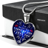 To my wife necklace, luxury necklace for wife from husband, best wife heart necklace, special birthday gift for wife - I love my life because it gave me you, I love you because you are my life 602whs To my wife necklace, luxury necklace for wife from husband, best wife heart necklace, special birthday gift for wife - I love my life because it gave me you, I love you because you are my life 602whs