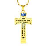 To My Dad Cross - Luxury Necklace: Best Gift For Dad, Luxury Cross Pendant For Dad, Birthday Gifts For Dad, Surprise Ideas For Dad 32ddo
