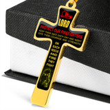 To My Dad Cross - Luxury Necklace: Best Gift For Dad, Luxury Cross Pendant For Dad, Birthday Gifts For Dad, Surprise Ideas For Dad 52ddg