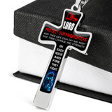To My Dad Cross - Luxury Necklace: Best Gift For Dad, Luxury Cross Pendant For Dad, Birthday Gifts For Dad, Surprise Ideas For Dad 52dds