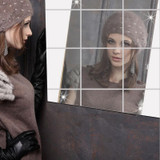 Self Adhesive Mirror Foil Wall Stickers