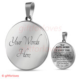 To My Girlfriend Luxury Necklace: Creative First Date Necklaces - 'I Will Cherish You And Keep You Safe All The Time And Yes! Love You Always.' - 623go