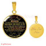 To My Wife Luxury Necklace: Giftforloves Wife Necklace - 'You'll Understand That The Love I Have For You Will Never Change As Each Day Goes By. I Will Love You Till My Last Breath. I Love You, Always And Forever' - 555wg