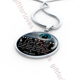 To my son necklace, best gift for son, special birthday gift for son from mom - never forget that I love you . . . 550sms