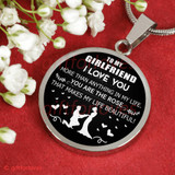 To My Girlfriend Luxury Necklace: Random Necklace For Girlfriend - 'I Love You More Than Anything In My Life. You Are The Rose That Makes My Life Beautiful!' - 635gs