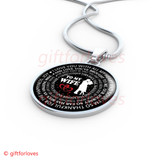 To My Wife Luxury Necklace: Gifts For Wife Christmas - 'I Love You With All My Heart And Soul. I'm So Thankful For The Happiness' - 621ws