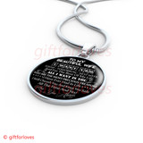 To My Wife Luxury Necklace: Romantic Birthday Gifts Wife - 'I Will Cherish You And Keep You Safe All The Time And Yes! Love You Always.' - 622ws
