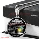 To My Girlfriend Luxury Necklace: Best Gift For Girlfriend On Her Birthday - ' I Don't Know How I'll Ever Be Able To Thank You For Everything You Have Done But I Promise I'll Never Stop Trying. I Love You.' - 552gfs To My Girlfriend Luxury Necklace: Best Gift For Girlfriend On Her Birthday - ' I Don't Know How I'll Ever Be Able To Thank You For Everything You Have Done But I Promise I'll Never Stop Trying. I Love You.' - 552gfs