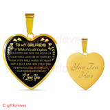 To My Girlfriend Luxury Necklace: Romantic Surprises For Your Girlfriend - 'How Your Smile Makes My Heart Skip A Beat And How Everytime I'm With You, I Feel So Complete, I Love You, Always And Forever' - 616gg