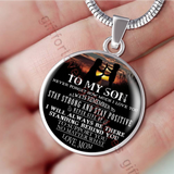 To my son necklace, mother and son necklace, special birthday gift for your son - never forget how much I love you - always remember to stay strong and stay positive - never give up . . .501sms To my son necklace, mother and son necklace, special birthday gift for your son - never forget how much I love you - always remember to stay strong and stay positive - never give up . . .501sms