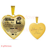 To My Girlfriend Luxury Necklace: Best Gift For Girlfriend On First Date - ' I Don't Know How I'll Ever Be Able To Thank You For Everything You Have Done But I Promise I'll Never Stop Trying. I Love You.' - 592go To My Girlfriend Luxury Necklace: Best Gift For Girlfriend On First Date - ' I Don't Know How I'll Ever Be Able To Thank You For Everything You Have Done But I Promise I'll Never Stop Trying. I Love You.' - 592go