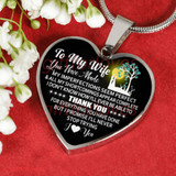 To My Wife Luxury Necklace: Unique Necklace For Wife - ' I Don't Know How I'll Ever Be Able To Thank You For Everything You Have Done But I Promise I'll Never Stop Trying. I Love You.' - 591ws To My Wife Luxury Necklace: Unique Necklace For Wife - ' I Don't Know How I'll Ever Be Able To Thank You For Everything You Have Done But I Promise I'll Never Stop Trying. I Love You.' - 591ws