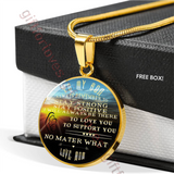 To my son necklace, mother and son necklace, best gift for son, special birthday gift for son - always remember to stay strong, stay positive, I will always be there to love you, to support you - no matter what 496smg
