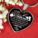 To My Girlfriend Luxury Necklace:  Best Gift For Girlfriend Romantic Necklace, Birthday Gifts For Girlfriend  346GFS