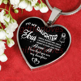 To My Daughter Necklace: Best Gifts For Daughter Birthday Gifts For Daughter Christmas Gift For Daughter Ideas 479DAS