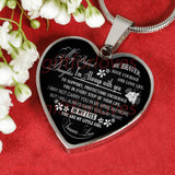 To My Daughter Luxury Necklace: Birthday Gift For Daughter, Amazing Necklace For Daughter, Unique Necklace 474DAS