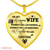 To My Wife Luxury Necklace - Pendant Romantic Chain - Best Gift For Her 249WSO