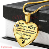To My Wife Luxury Necklace - Pendant Romantic Chain - Best Gift For Her 249WSO