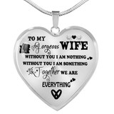 To My Wife Luxury Necklace - Pendant Romantic Chain - Best Gift For Her 249WSO