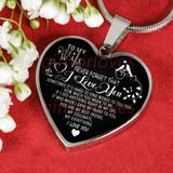 To My Wife Luxury Necklace: Husband And Wife Necklace, Birthday Gifts For Wife, Best Gifts For Wife 'Never Forget That I Love You'235ws