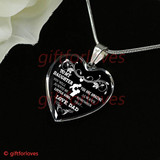 To My Daughter Luxury Necklace:  Best Gift For Daughter, Daughter Necklace From Dad, Father And Daughter Necklace 200DAS