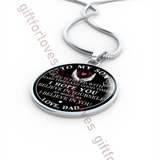 To my son necklace, special birthday gift for son from dad, father and son necklace, best son gift 456sds