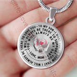To my son necklace, best birthday gift for son from mom, amazing son necklace, mother and daughter necklace 455sm