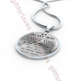 To my son necklace, birthday gift for son from dad, father and son necklace - you are the most beautiful thing I keep inside my mind and my heart . . . 447sd