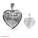 To My girlfriend Luxury Necklace:  Best Gift For girlfriend 'When I Say I Love You Don't Say It Out Of Habit Or To Make Conversation I Say It To Remind You That You Are The Best Thing That Ever Happened To Me' 487DASO