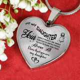 To My Daughter Necklace: Best Gifts For Daughter Birthday Gifts For Daughter Christmas Gift For Daughter Ideas 479DASO