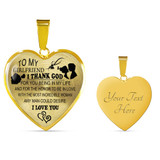 To My Girlfriend Luxury Necklace:  Best Gift For Girlfriend Romantic Necklace, Birthday Gifts For Girlfriend  346GFSo