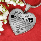 To My Girlfriend Luxury Necklace:  Best Gift For Girlfriend Romantic Necklace, Birthday Gifts For Girlfriend  346GFSo