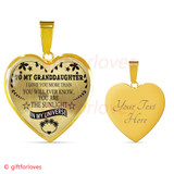 To My Granddaughter Luxury Necklace: Grandchildren And Grandparents Necklace, Birthday Gifts For Granddaughter, Best Gifts For Granddaughter 259GDAG To My Granddaughter Luxury Necklace: Grandchildren And Grandparents Necklace, Birthday Gifts For Granddaughter, Best Gifts For Granddaughter 259GDAG