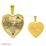 To My Wife Luxury Necklace: Husband And Wife Necklace, Birthday Gifts For Wife, Best Gifts For Wife 'Never Forget That I Love You'235wso