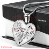 To My Wife Luxury Necklace: Husband And Wife Necklace, Birthday Gifts For Wife, Best Gifts For Wife 'Never Forget That I Love You'235wso