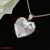 To My Wife Luxury Necklace: Husband And Wife Necklace, Birthday Gifts For Wife, Best Gifts For Wife 'Never Forget That I Love You'235wso