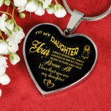 To My Daughter Necklace: Best Gifts For Daughter Birthday Gifts For Daughter Christmas Gift For Daughter Ideas 479DAG