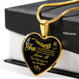 To My Daughter Necklace: Best Gifts For Daughter Birthday Gifts For Daughter Christmas Gift For Daughter Ideas 479DAG