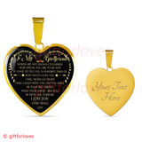 To My Girlfriend Luxury Necklace:  Best Gift For Girlfriend Romantic Necklace, Birthday Gifts For Girlfriend 359GFS