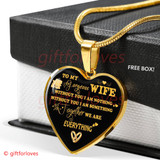 To My Wife Luxury Necklace - Pendant Romantic Chain - Best Gift For Her 249WG