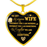 To My Wife Luxury Necklace - Pendant Romantic Chain - Best Gift For Her 249WG