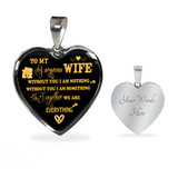 To My Wife Luxury Necklace - Pendant Romantic Chain - Best Gift For Her 249WG
