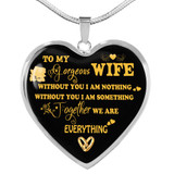 To My Wife Luxury Necklace - Pendant Romantic Chain - Best Gift For Her 249WG